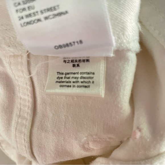 Anthropologie Pilcro & The Letterpress White Denim Overalls Size 27 26732 - Picture 14 of 16